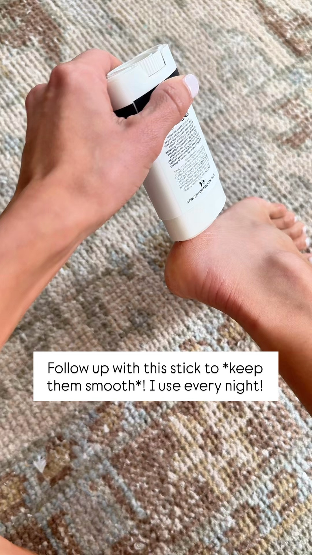 Unsexy and anti aging hacks I’m never giving up! Vitamin d drops (I do 4-5 a day). Foot peeling spray and stick to keep feet smooth! I use the spray tk get rid of dead skin and follow-up with this stick at night to keep then smooth! 

#LTKmorningroutine #LTKselfcare #LTKBeauty