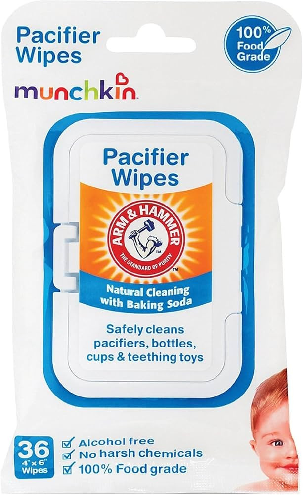 Munchkin 72 Pack Arm and Hammer Pacifier Wipes, White | Amazon (US)