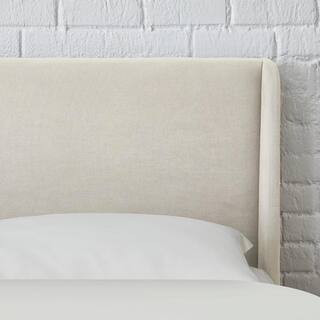 StyleWell Handale Ivory Upholstered King Bed (78.5 in W. X 38.60 in H.) XDL1008-BED - The Home De... | The Home Depot