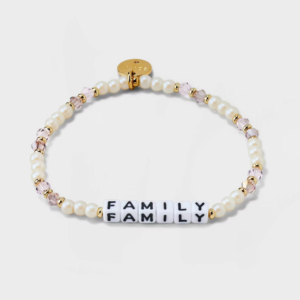 Little Words Project Family Beaded Bracelet - White M/L | Target
