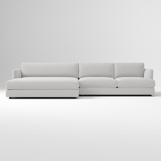 Haven 2-Piece Double Wide Chaise Sectional (127"–151") | West Elm (US)