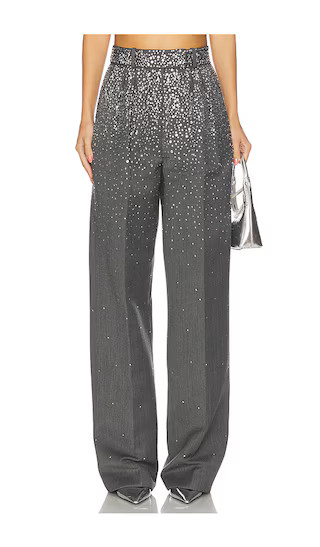Crystal Embellished Trouser in Slate Grey | Revolve Clothing (Global)