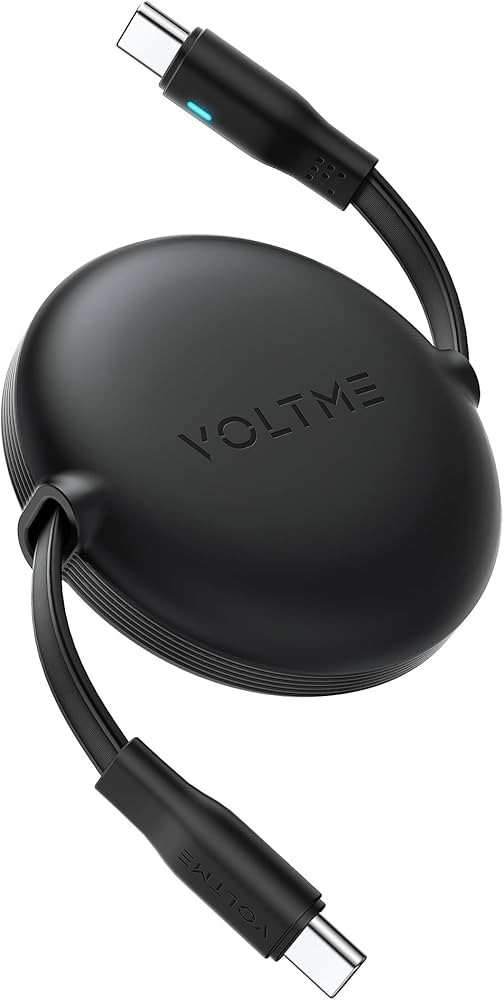VOLTME 100W Retractable USB C Cable, USB C to USB C Car Charger Retractable Cord, 4-Stage Length ... | Amazon (US)