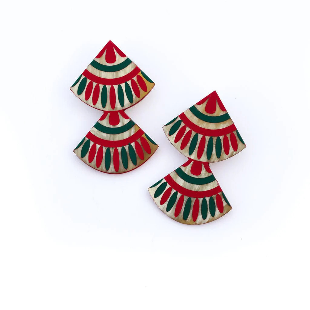Navidad Double Tile Earring | Sunshine Tienda