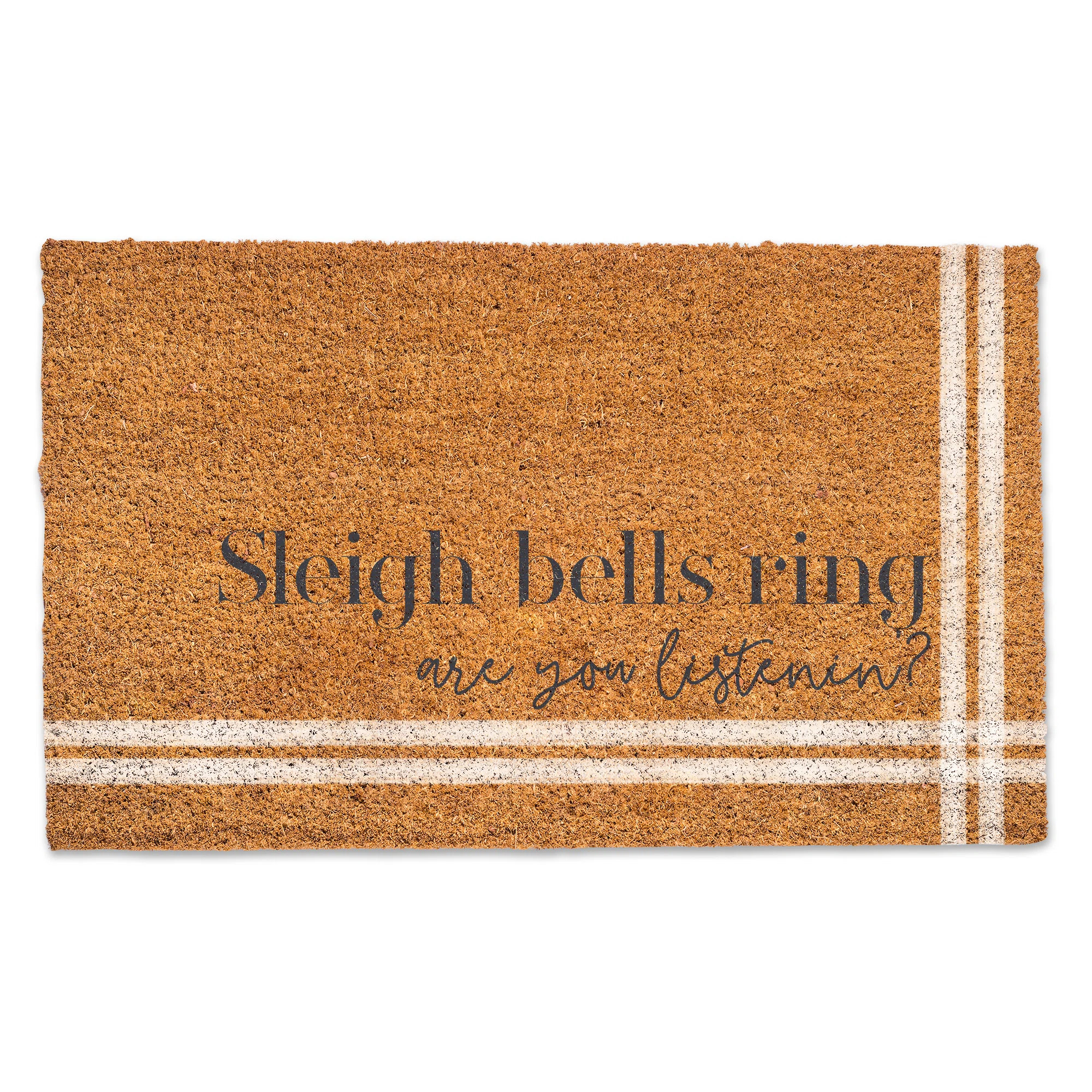 Sleigh Bells Ring Coir Door Mat | Wayfair North America