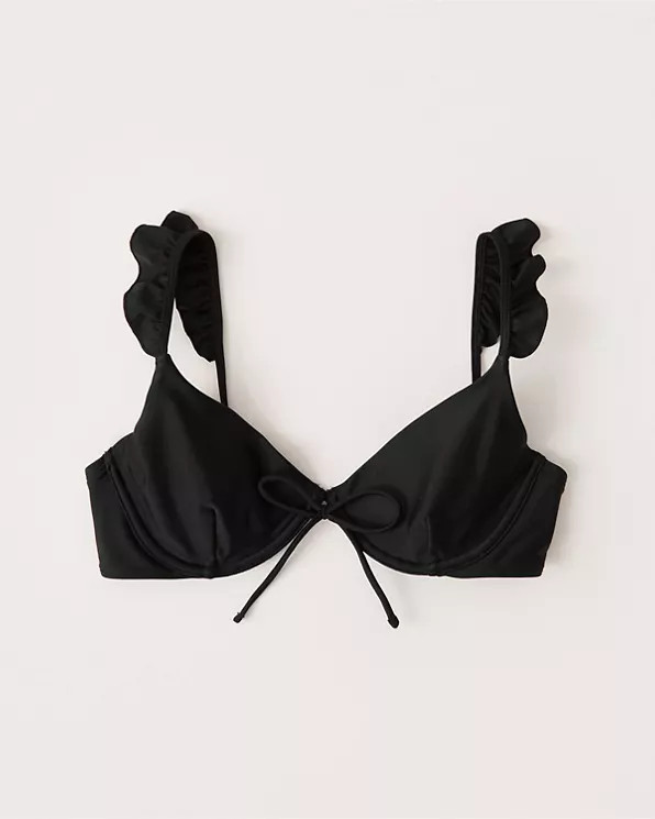 Ruffle Strap Bikini Top | Abercrombie & Fitch US & UK