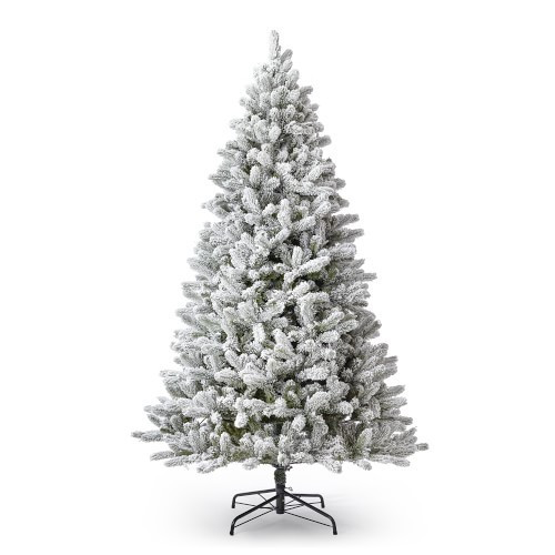 New York Flocked Faux Christmas Tree, 9', Lit | Williams-Sonoma