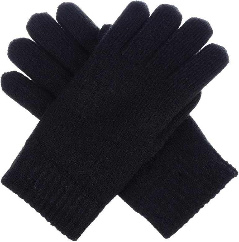 Be Your Own Style BYOS Winter Women's Toasty Warm Plush Fleece Lined Knit Gloves in Solid & Glitt... | Amazon (US)