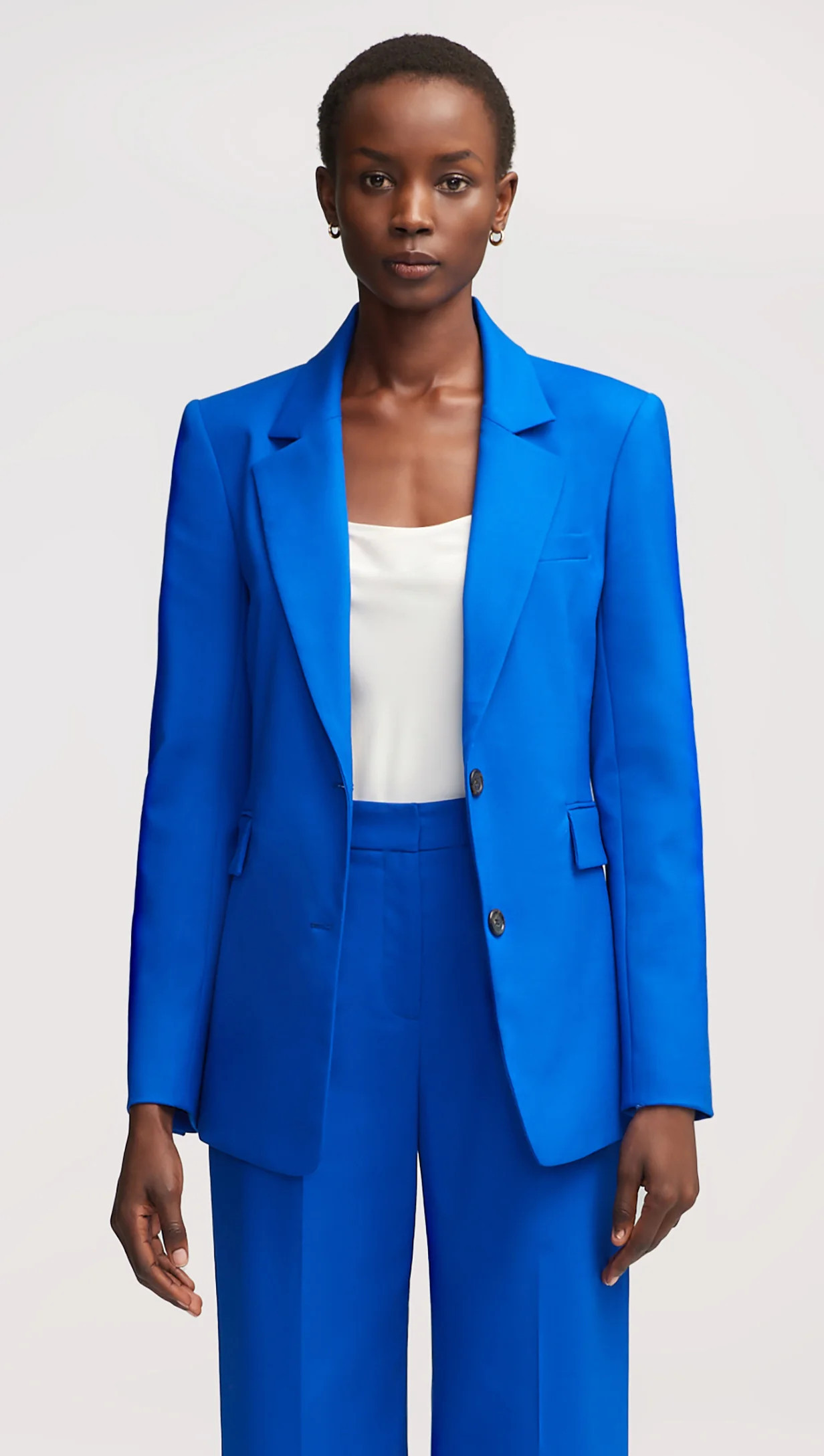 Two-Button Blazer in Seasonless Wool | Royal Blue 2 / Royal Blue | Argent
