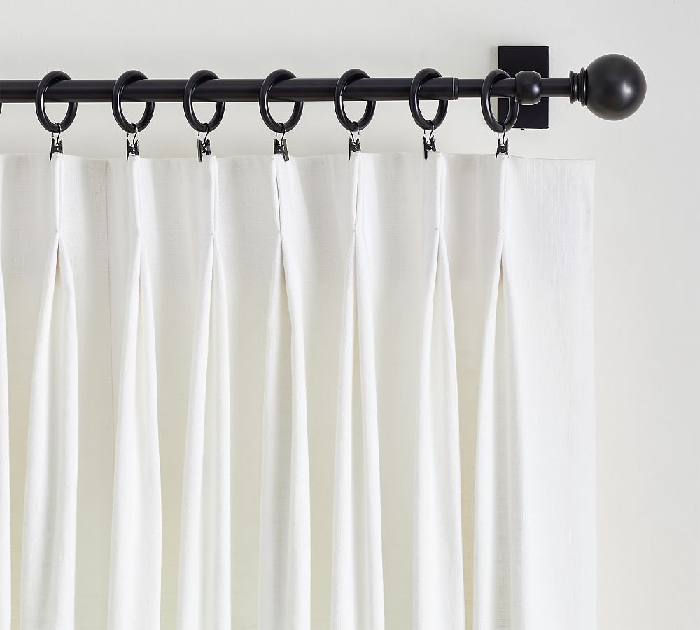 Emery Linen Pinch Pleat Curtain | Pottery Barn (US)