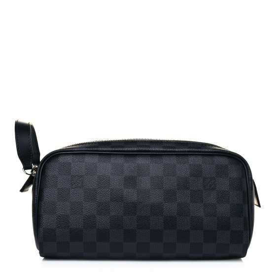 LOUIS VUITTON Damier Graphite Dopp Kit Toilet Pouch | Fashionphile