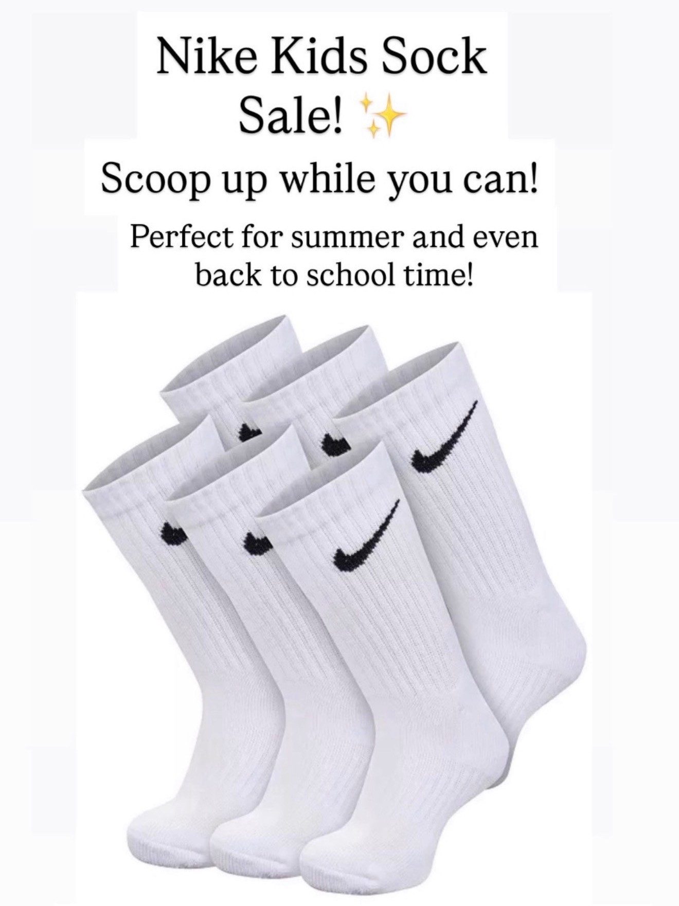 Nike kids socks are on sale

#LTKKids #LTKSaleAlert