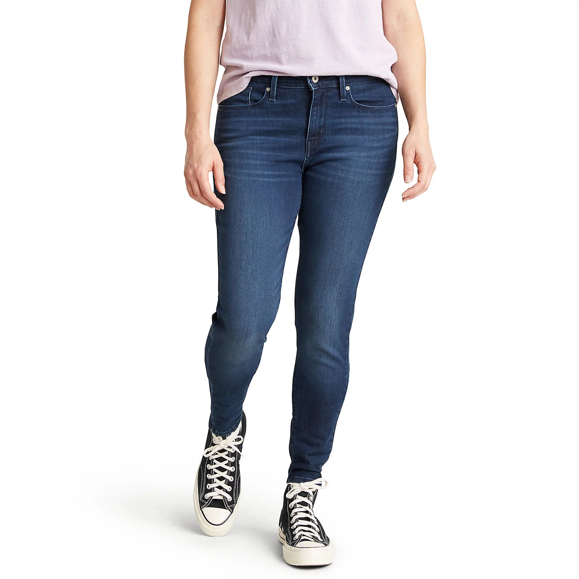 Signature by Levi Strauss & Co. Women's Mid Rise Super Skinny Jeans | Walmart (US)
