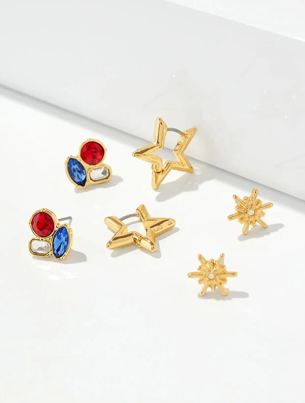 Americana Stud Earring Set | Talbots