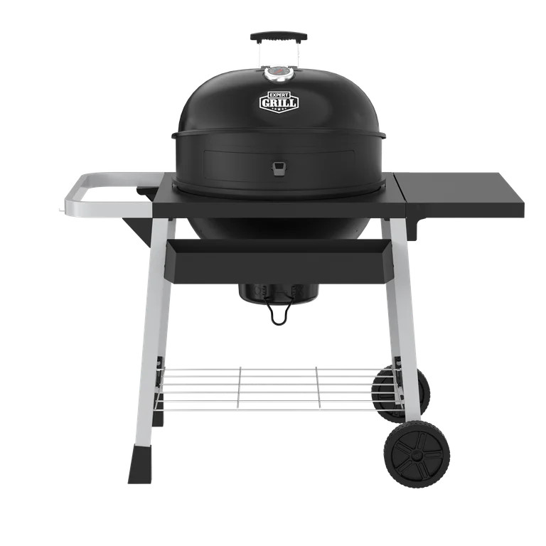 Expert Grill Kettle Charcoal Grill Cart with Pizza Stone and Warming Rack 22.5 Inch | Walmart (US)