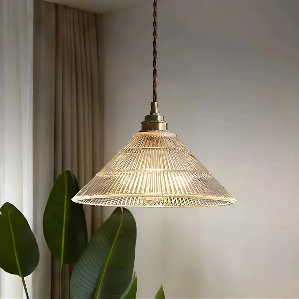 Mercer41 Ribber Glass Pendant Lamp | Wayfair | Wayfair North America