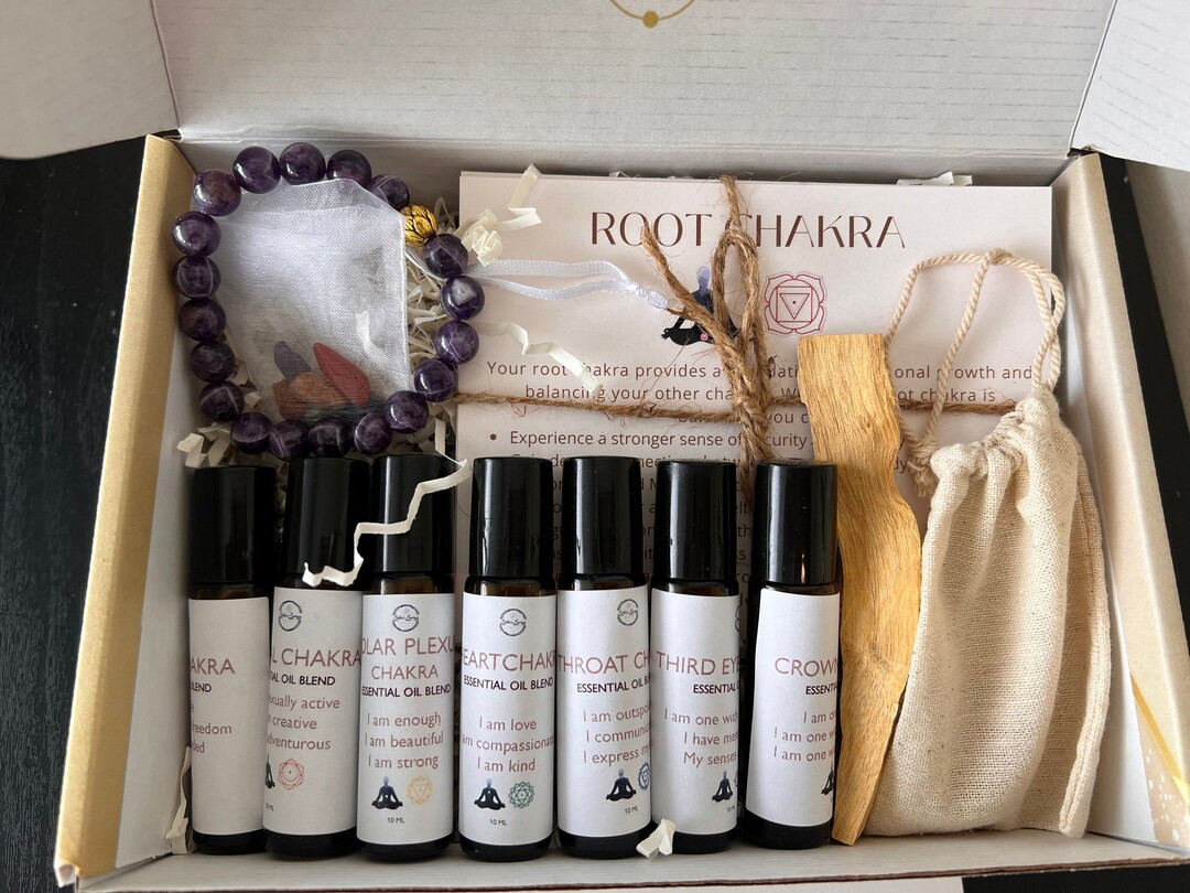 Serenity Chakra Healing Box/seven Chakra Essential Oil Blend - Etsy | Etsy (US)