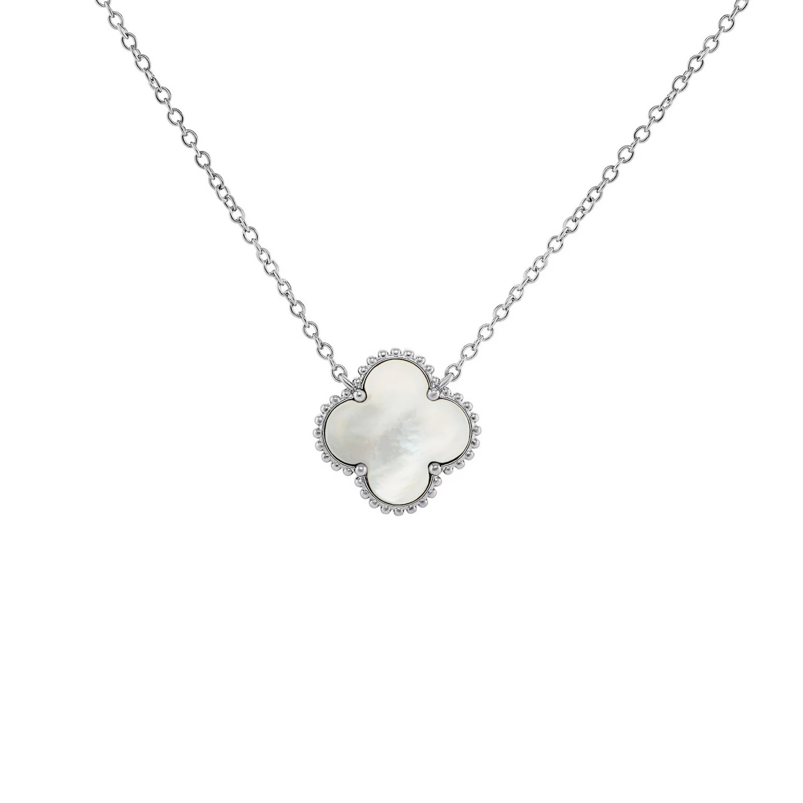 PRIMROSE Fine Silver Plated Clover Necklace | Kohl's