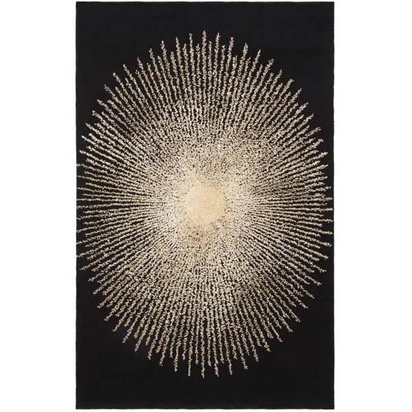 Olivarria Hand Tufted Wool, Viscose, And Cotton With Latex Abstract Rug | Wayfair North America
