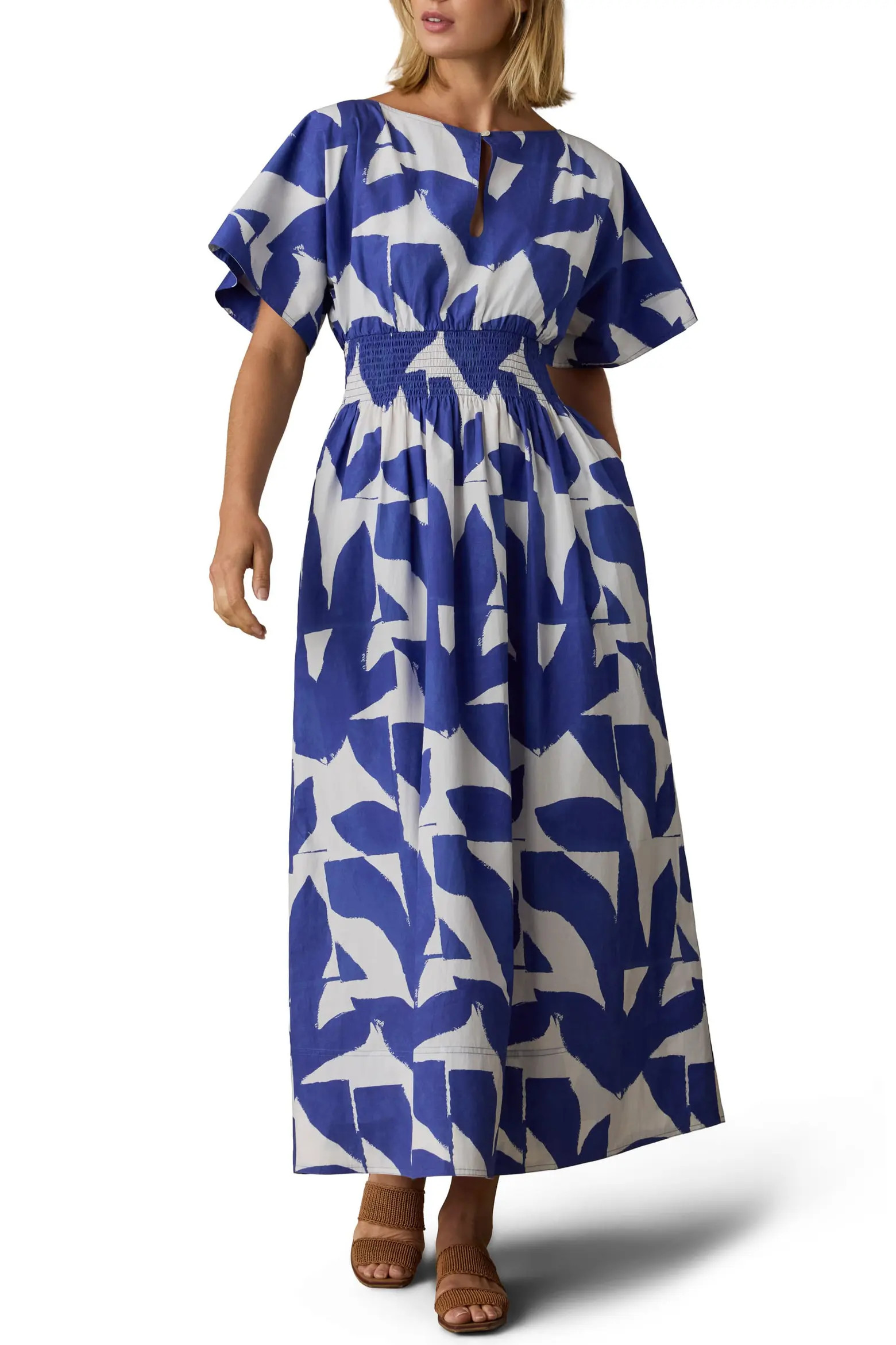 Faherty Elia Coastal Poplin A-Line Dress (Women) | Nordstrom | Nordstrom