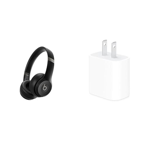 Beats Solo 4 Wireless Headphones with 20W Power Adapter - Matte Black | Amazon (US)