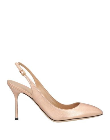 Sergio Rossi Woman Pumps Rose gold Size 9.5 Leather | YOOX (US)