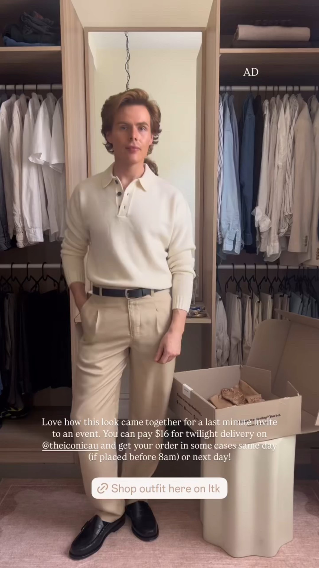 Love how this look came together for a last minute invite to an event. You can pay $16 for twilight delivery on @theiconicau and get your order in some cases same day (if placed before 8am) or next day! AD