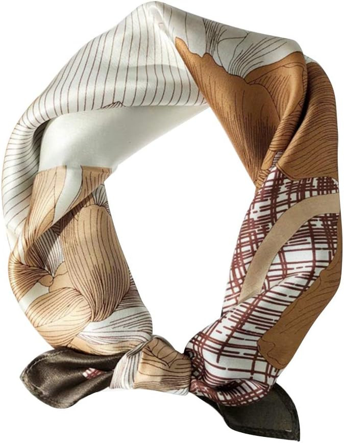 MEISEE 100% Mulberry Silk Scarfs Small Square Scarf 21" x 21" Neck Scarf Breathable Lightweight f... | Amazon (US)