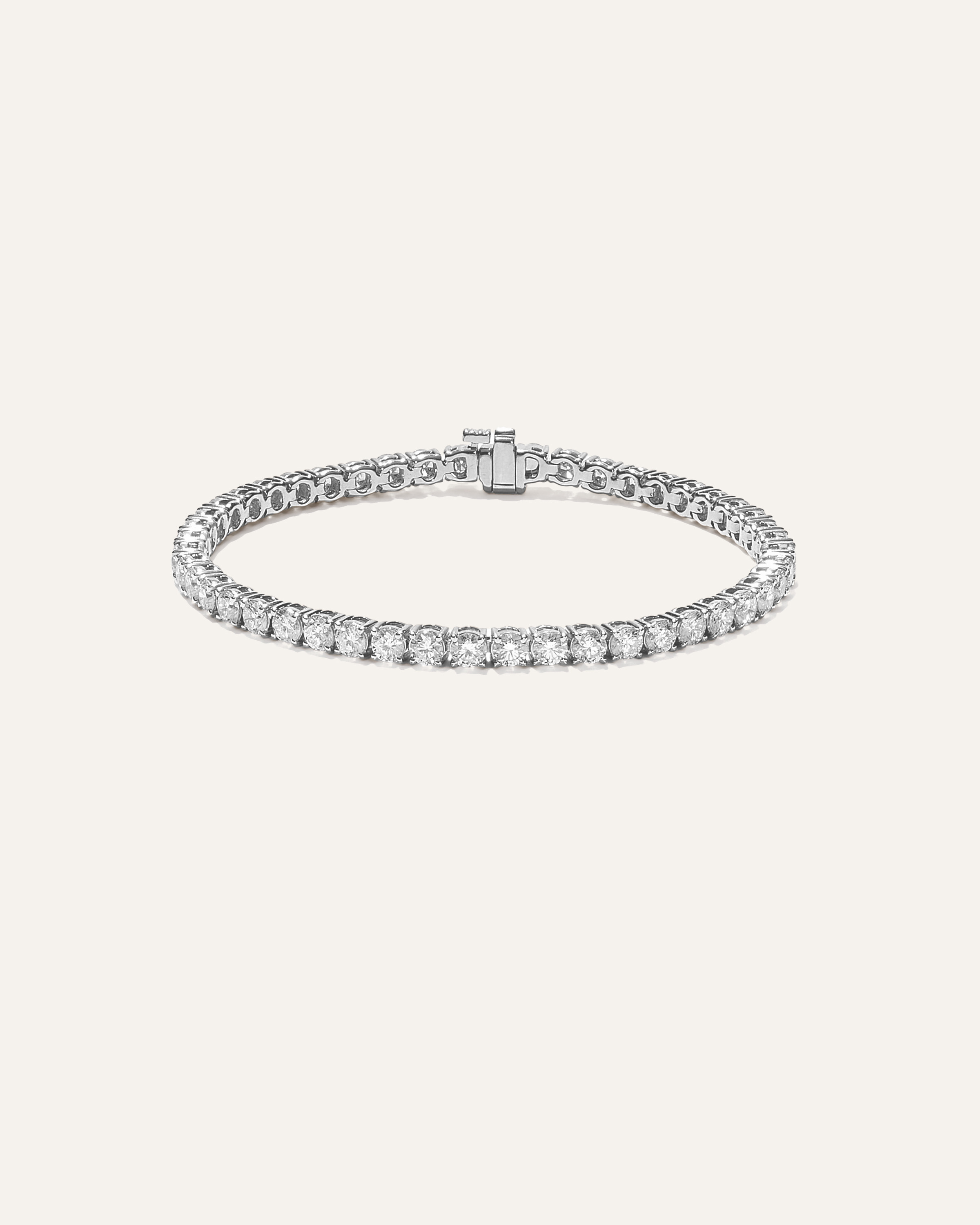 Quince | Women's 14K Gold Lab Grown Diamond Tennis Bracelet in White Gold, Size 6.5 | Quince