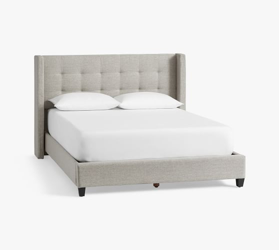 Elliot Upholstered Tufted Shelter Bed | Pottery Barn (US)