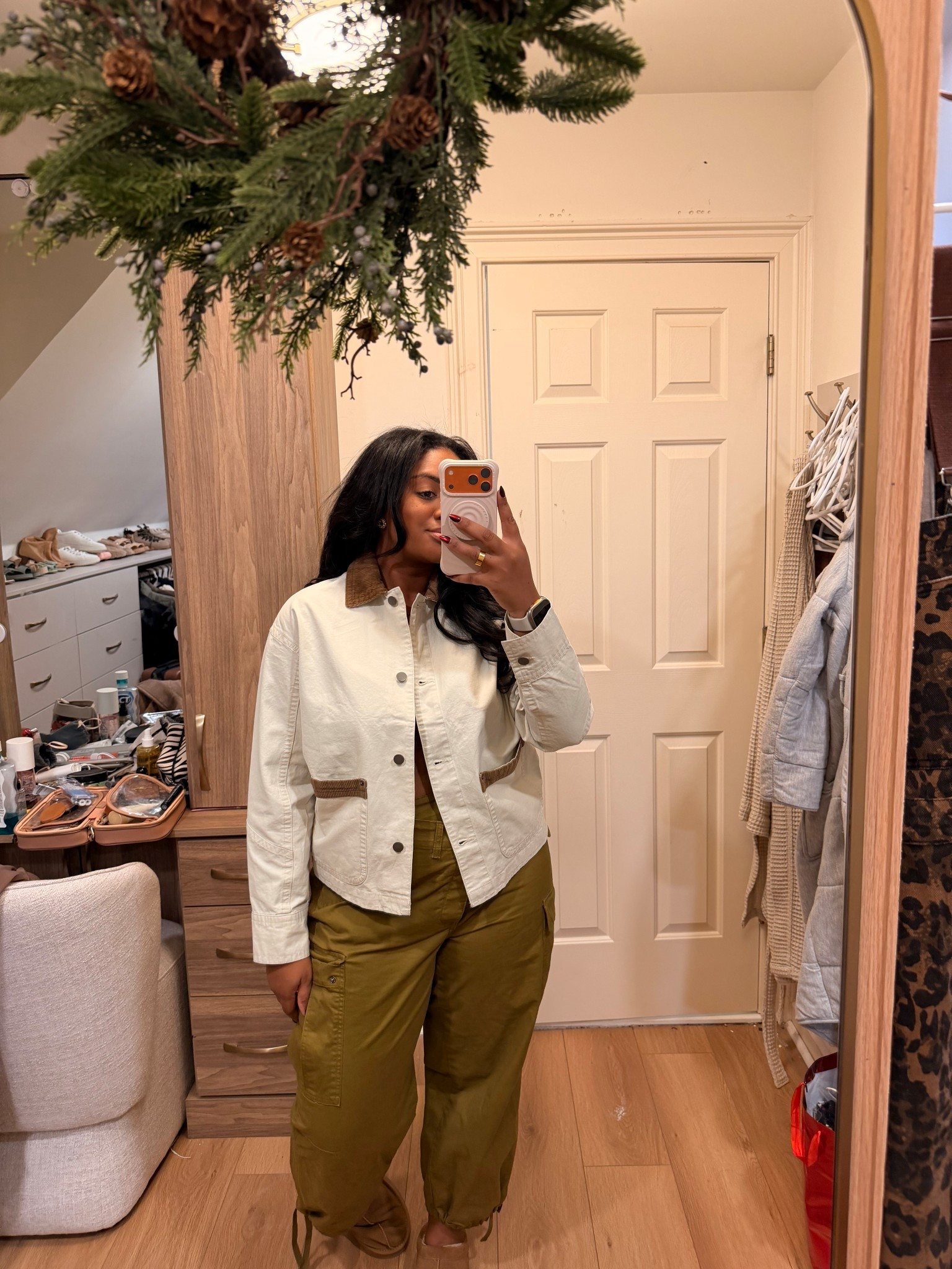 New season, new styles. This cream jacket with the corduroy lining and color 🤏🏽🤏🏽. Immediately run. 

#LTKMidsize #LTKSeasonal #LTKFindsUnder100