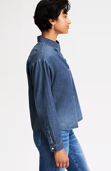 Denim Button-Front Shirt | J. Jill