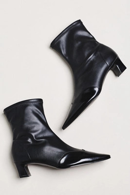 Maeve Cap-Toe Stretch Ankle Boots | Anthropologie (US)