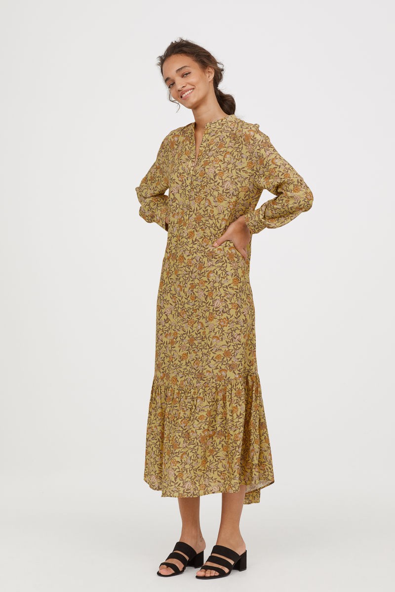 H&M Long Crêped Dress $79.99 | H&M (US)