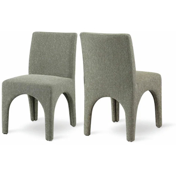 Huegel Linen Textured Fabric Dining Chair | Wayfair North America
