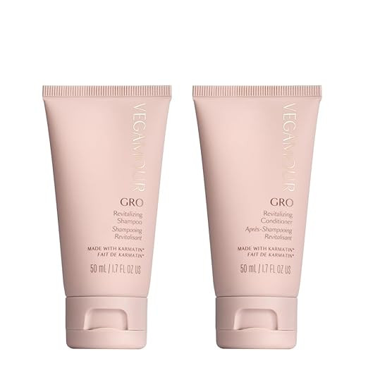 VEGAMOUR GRO Revitalizing Shampoo and Conditioner Travel Size Kit, For Thicker Fuller Looking Hai... | Amazon (US)