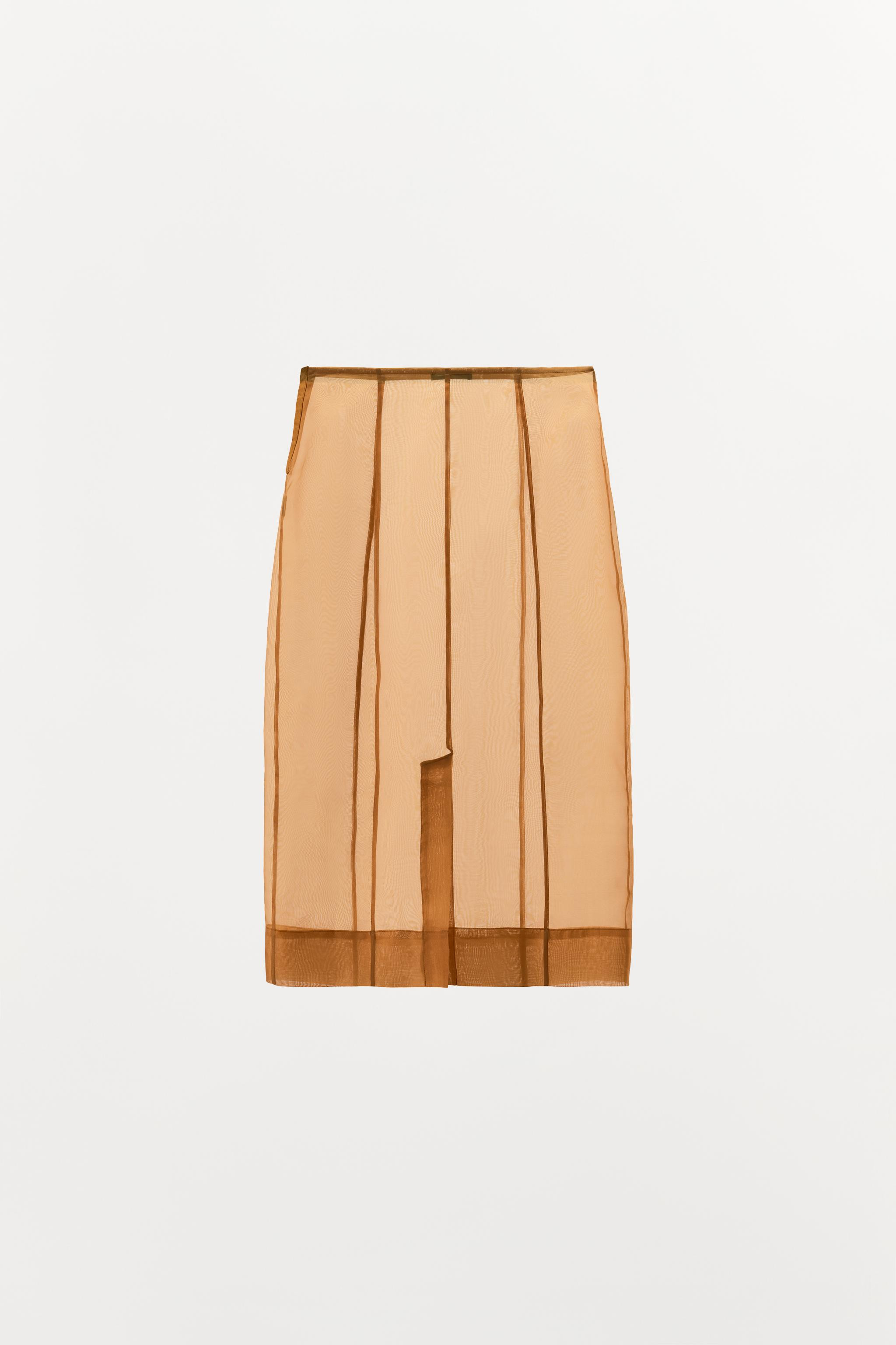 ORGANZA MIDI SKIRT | Zara US