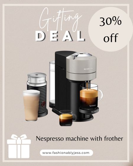 30% off this Nespresso coffee machine with frother! Great gift for a coffee lover now on SALE

#LTKsalealert #LTKGiftGuide #LTKhome