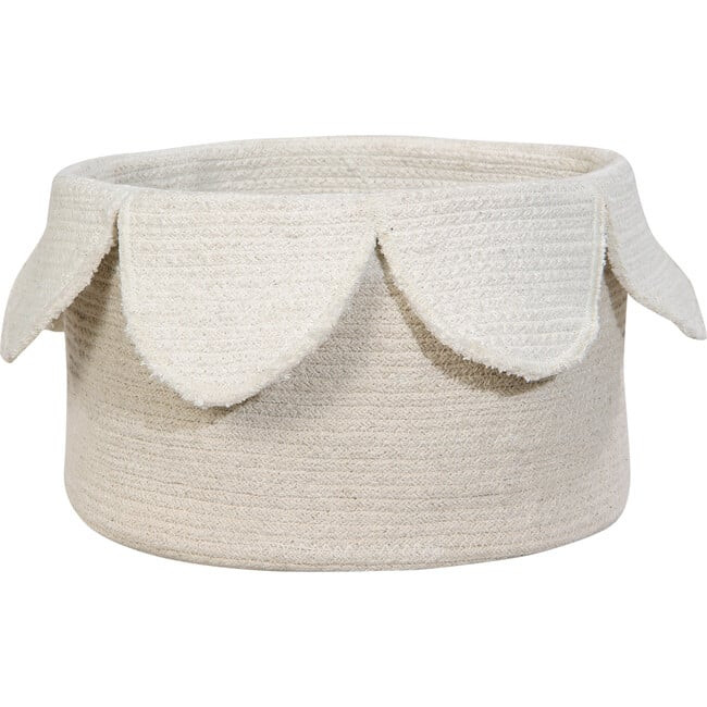 Lorena Canals | Petals Cotton Basket, Ivory (Cream) | Maisonette | Maisonette
