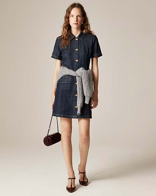 Parc dress in denim | J. Crew US