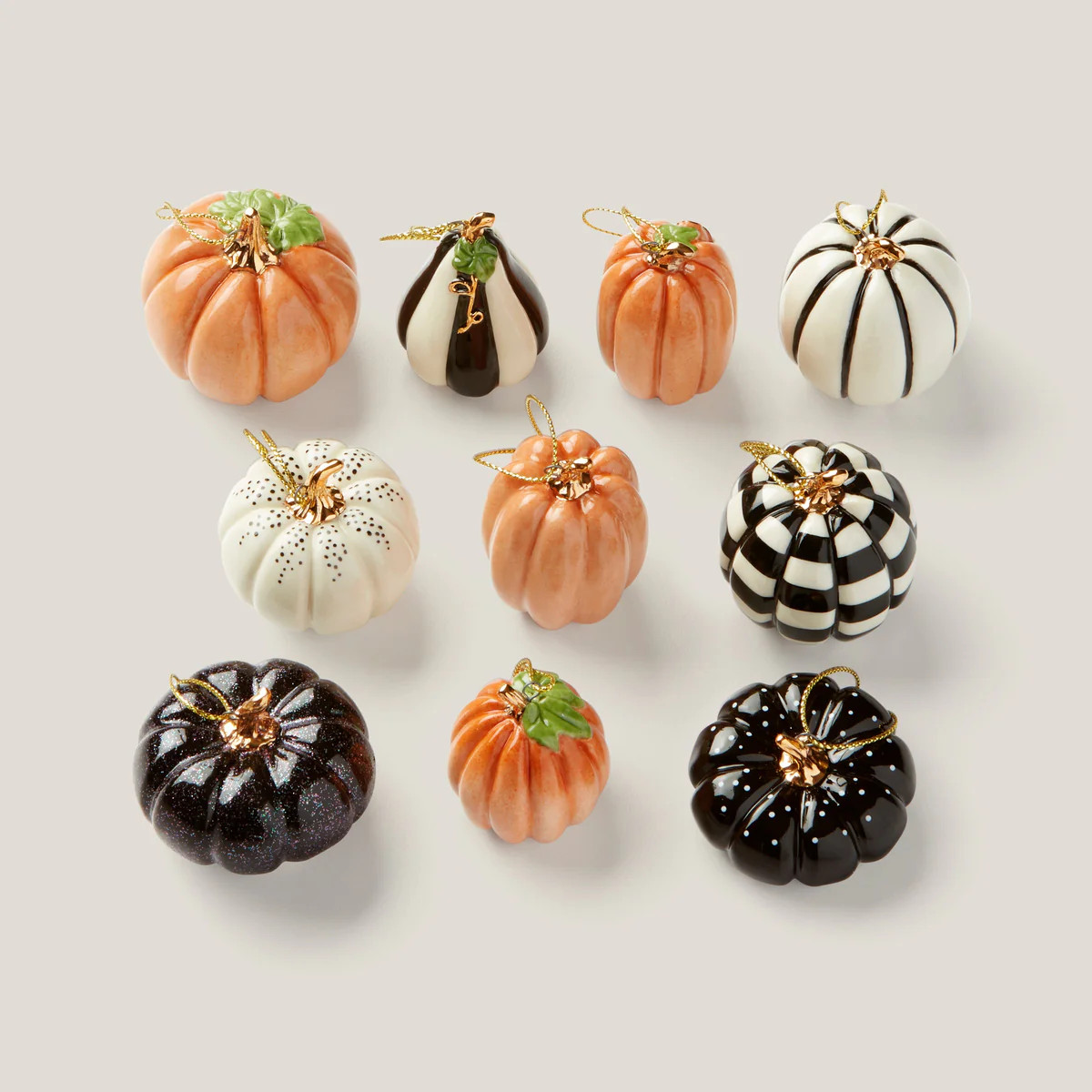 Pumpkin 10-Piece Mini Ornament Set | Lenox
