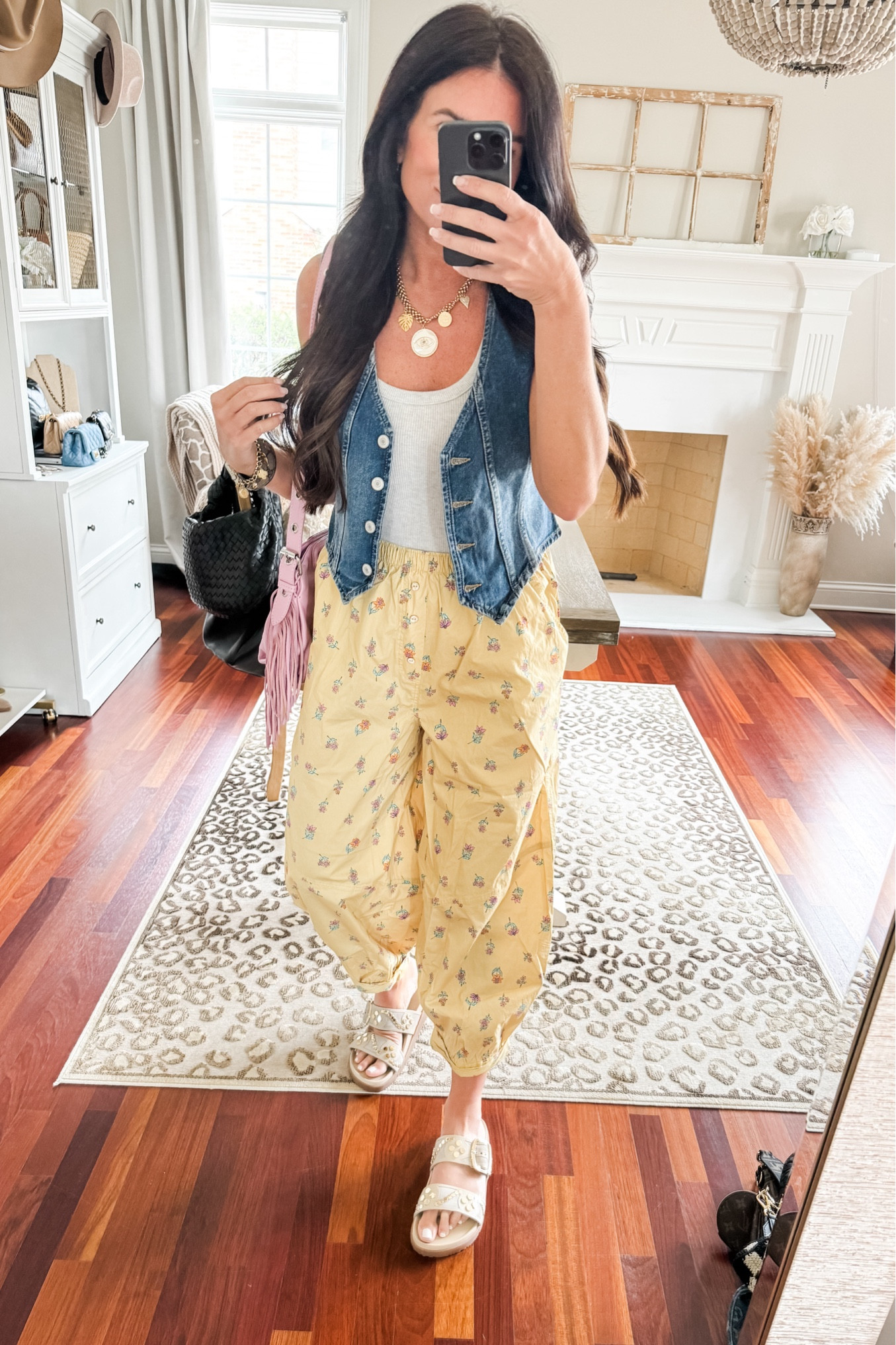 Medium vest
Small pants
Small tank

#LTKfindsunder100 #LTKSeasonal #LTKstyletip