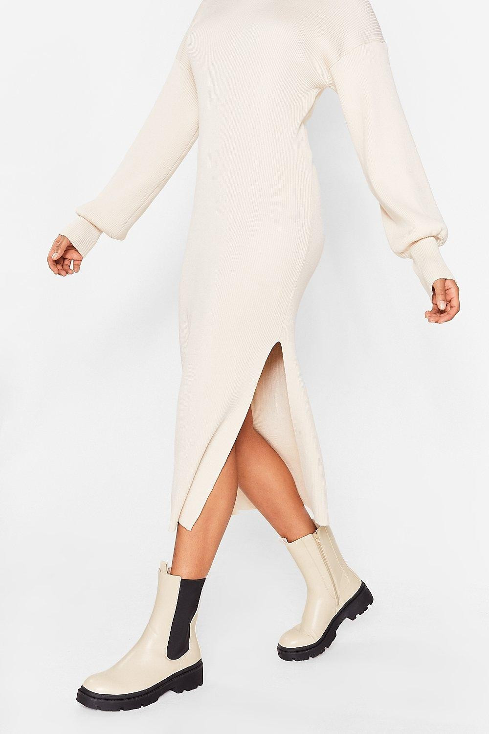 Cleated High Ankle Chelsea Boots | NastyGal (UK, IE)