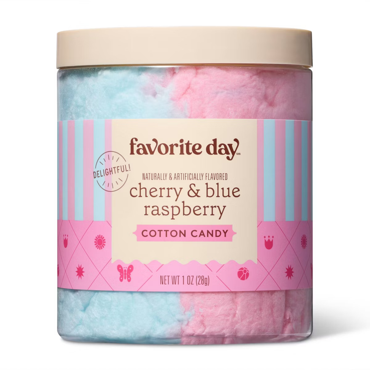 Cherry and Blue Raspberry Cotton Candy - 1oz - Favorite Day™ | Target