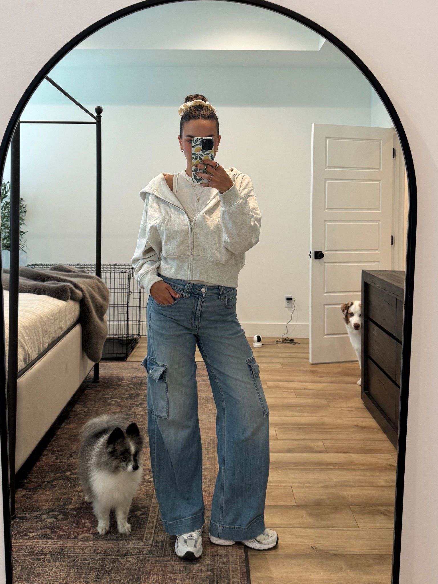 Mom outfit of the day 
New balance sneakers 
Ootd

#LTKSeasonal #LTKShoeCrush #LTKFindsUnder100