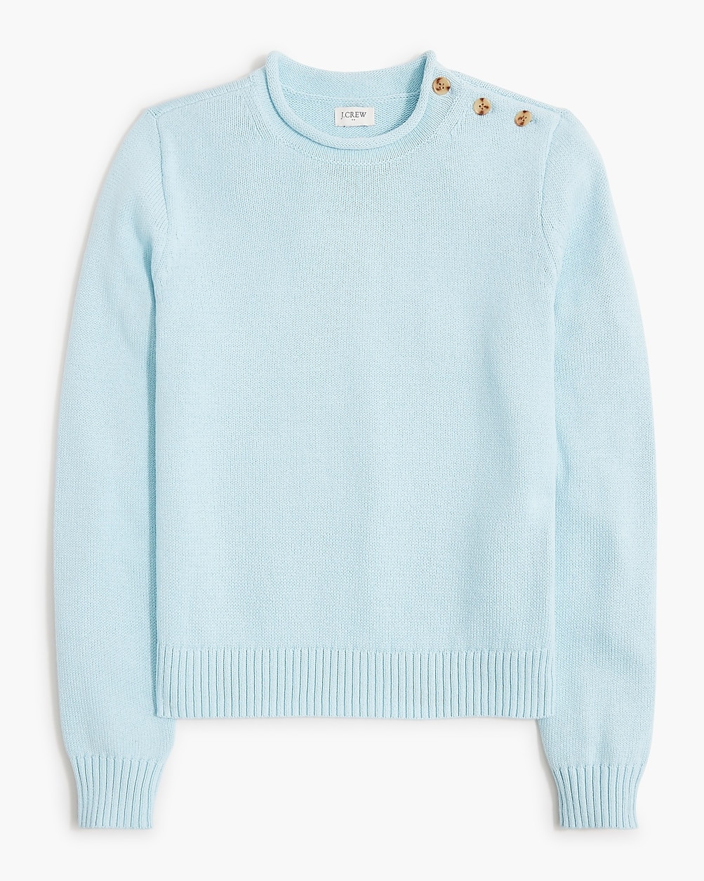 Rollneck&trade; button-shoulder pullover sweater | J.Crew Factory