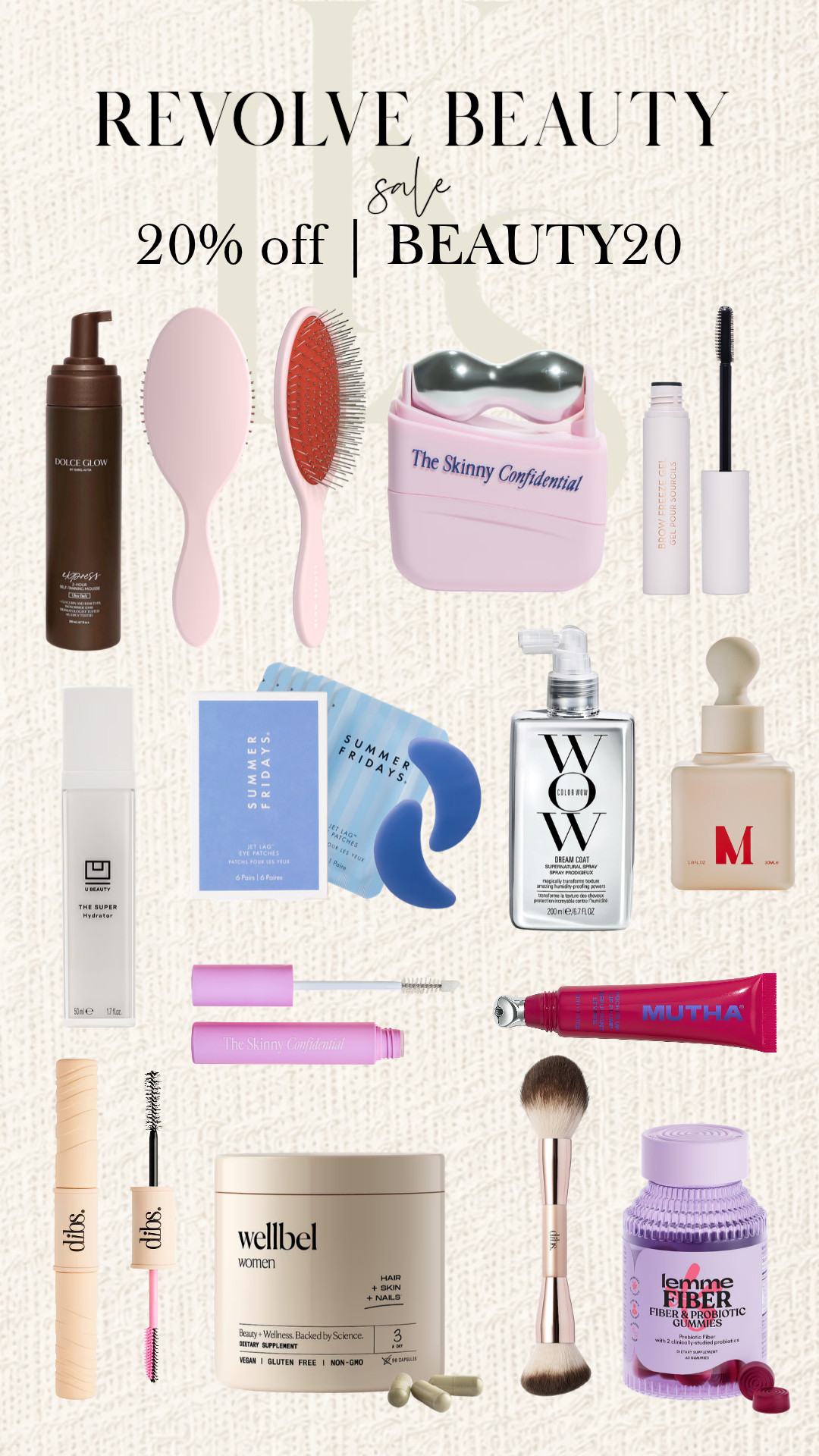 Revolve has a beauty sale going on where you can get 20% off with code BEAUTY20 🙌🏼 💕

Here are some of my favorite products! 

 #LTKgrwm #LTKSaleAlert #LTKBeauty