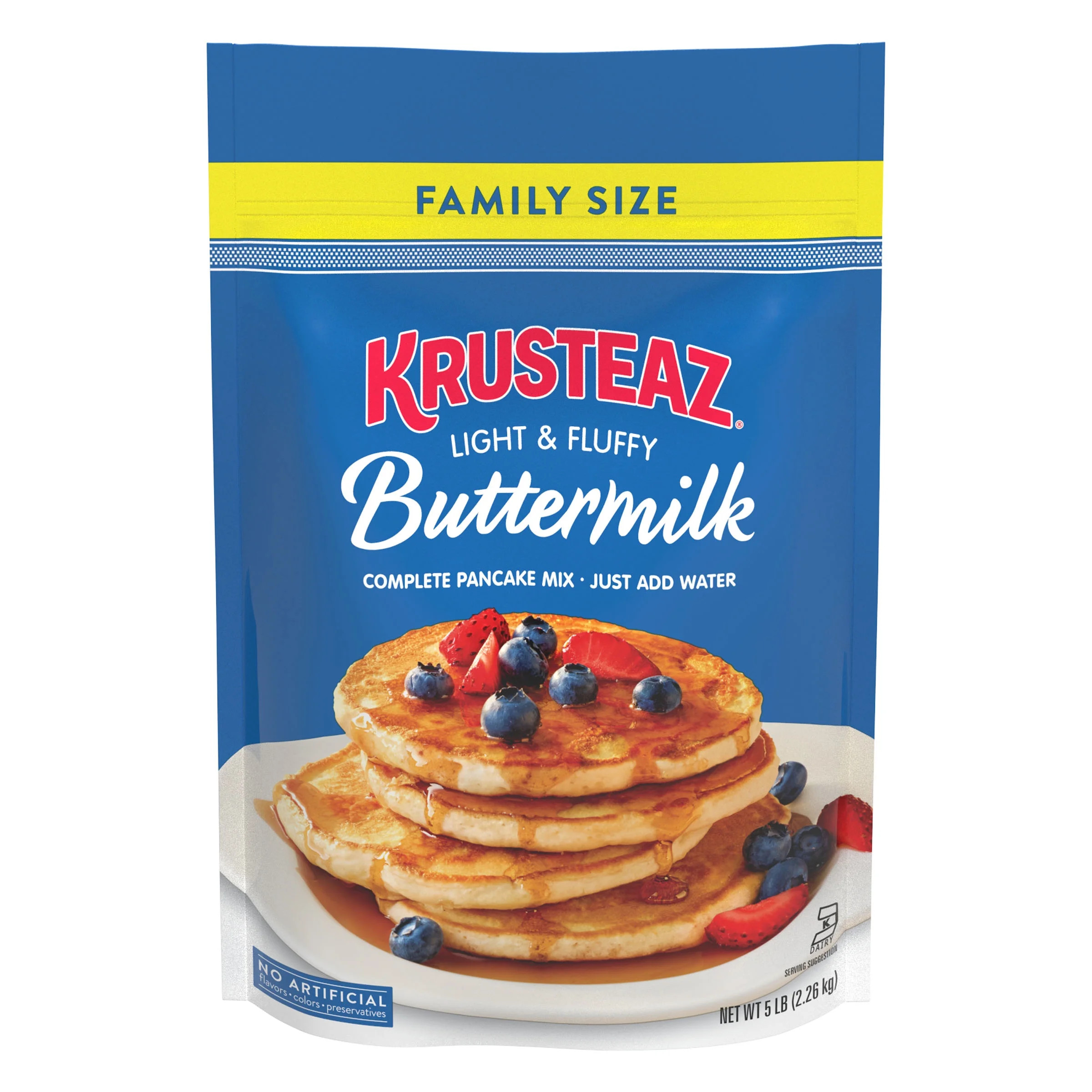 Krusteaz Complete Buttermilk Pancake and Waffle Mix, Light & Fluffy, 5 lb Bag | Walmart (US)