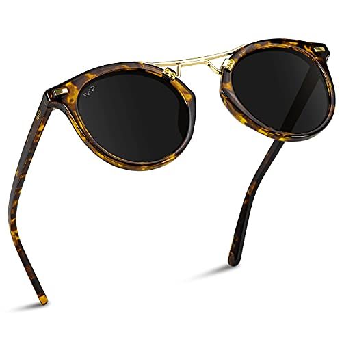 Amazon.com: WearMe Pro Polarized Round Retro Double-Bridge Vintage Women's Sunglasses (Tortoise/B... | Amazon (US)