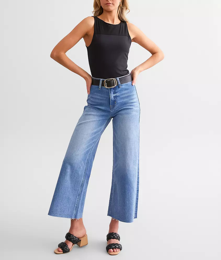 Cropped Wide Leg Jean | Buckle